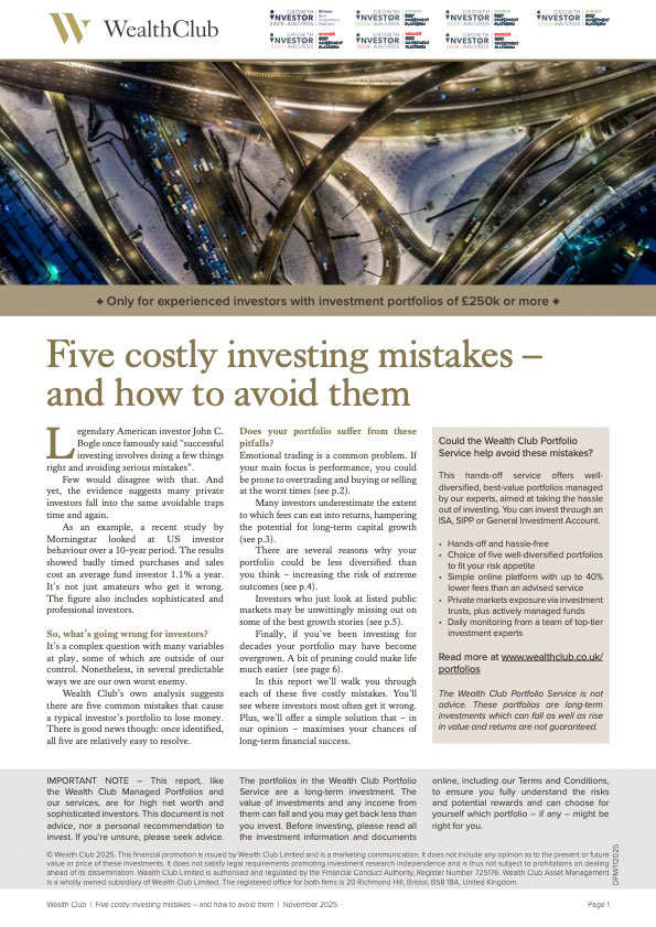 Five Investing Mistakes