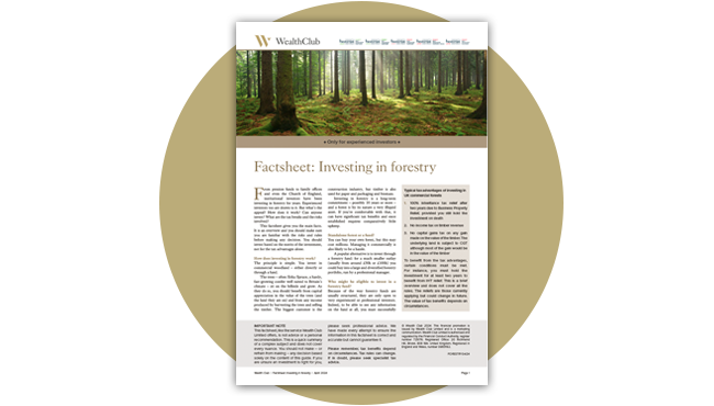 Cover: Forestry Factsheet