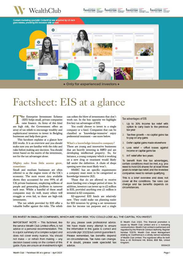 Cover: EIS Factsheet