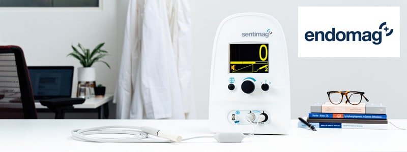 Endomag logo with graphic