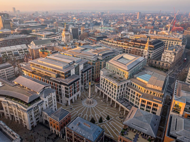 Paternoster Square, aerial photograph
