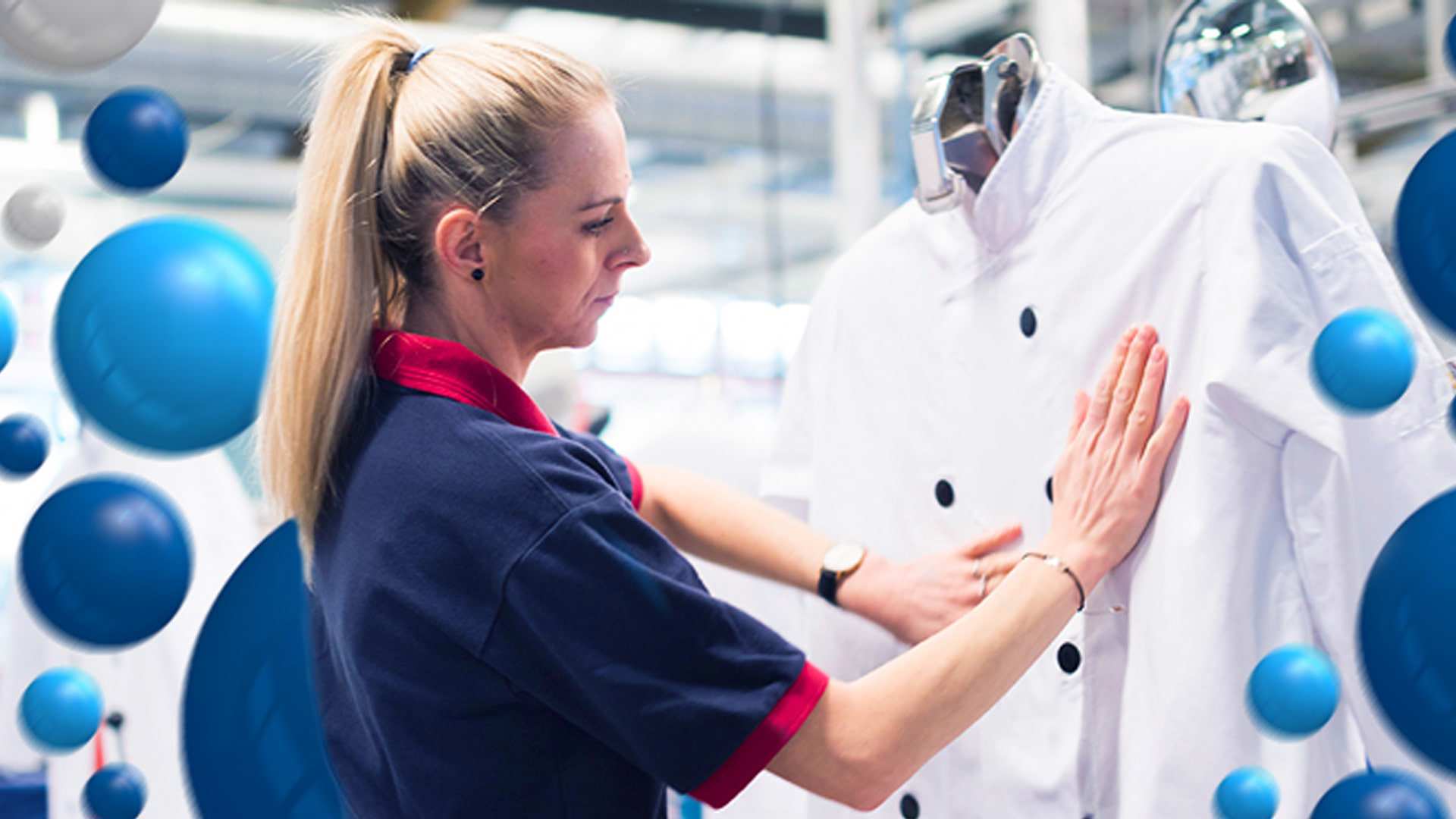 A laundry worker