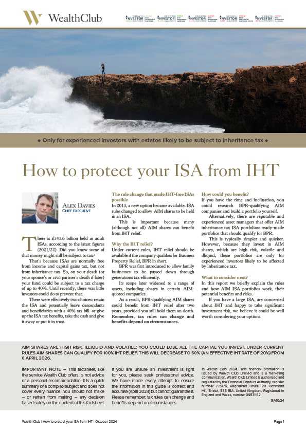 Cover: How to protect your ISA from IHT
