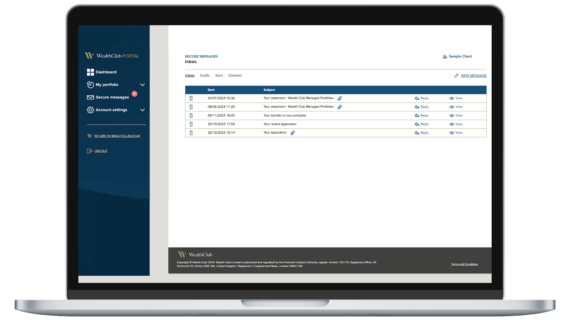 Portal Mockup Secure Messages Copy Min